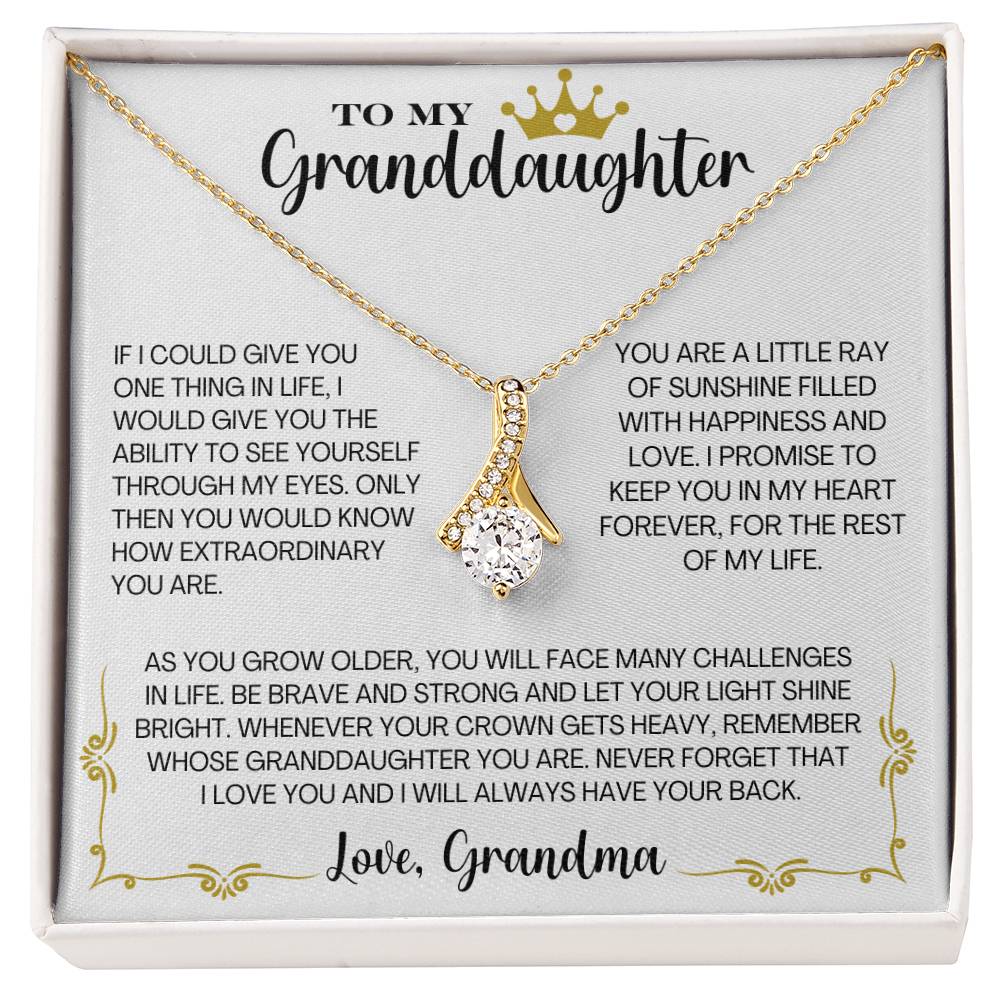 To My Granddaughter, Love Grandma- "I promise to keep you in my heart forever"– CMGD901