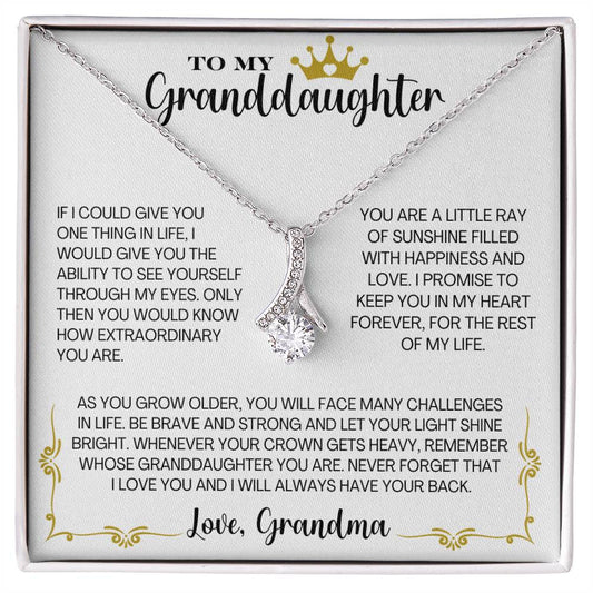 To My Granddaughter, Love Grandma- "I promise to keep you in my heart forever"– CMGD901