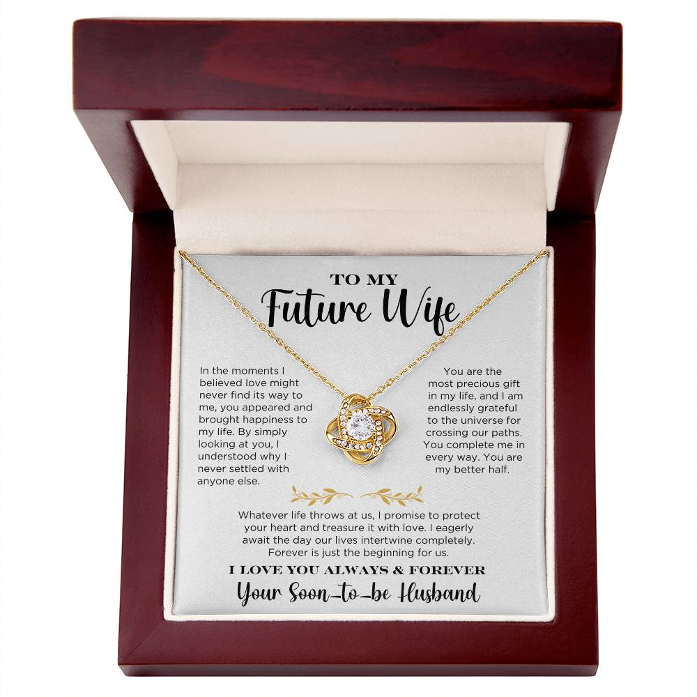 To My Future Wife - Love Knot Necklace Gift Set - CMS902