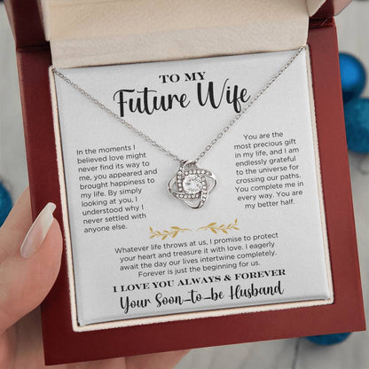 To My Future Wife - Love Knot Necklace Gift Set - CMS902