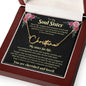 To My Soul Sister - Signature Style Personalized Name Necklace (CMSS905) - PRICE INCLUDES FREE SHIPPING