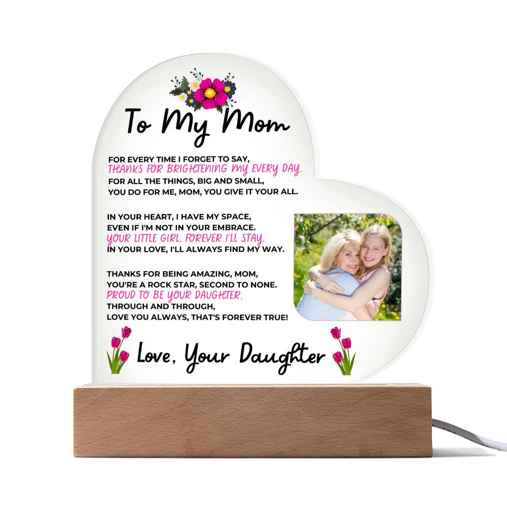 To My Mom, Love Your Daughter – Always Your Little Girl - CMM905