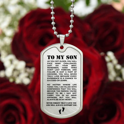 To My Son – Luxury Military Necklace (CMS903) - PRICE INCLUDES FREE SHIPPING