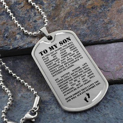 To My Son – Luxury Military Necklace (CMS903) - PRICE INCLUDES FREE SHIPPING