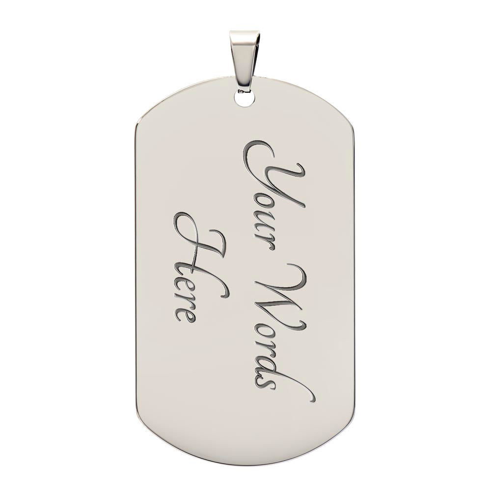 To My Son – Luxury Military Necklace (CMS903) - PRICE INCLUDES FREE SHIPPING