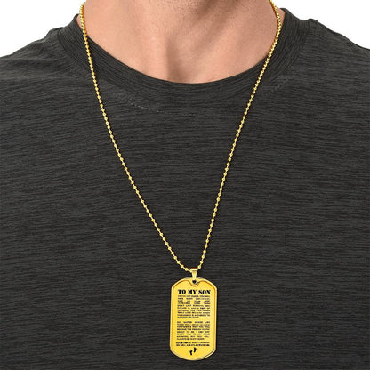 To My Son – Luxury Military Necklace (CMS903) - PRICE INCLUDES FREE SHIPPING