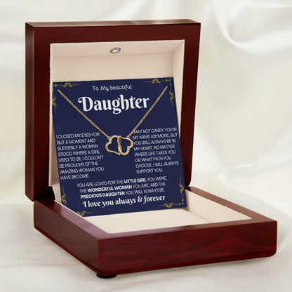 To My Beautiful Daughter, You Are Loved - Everlasting Love Necklace (CMD904) - PRICE INCLUDES FREE SHIPPING