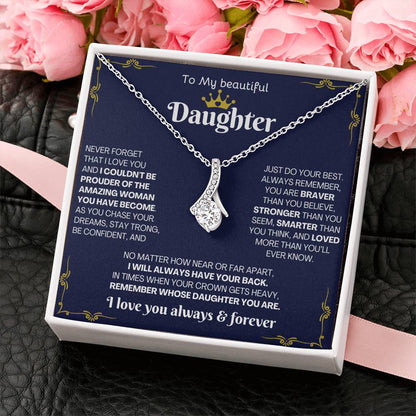 To My Beautiful Daughter - Alluring Beauty Necklace Gift Set (CMD906) - PRICE INCLUDES FREE SHIPPING