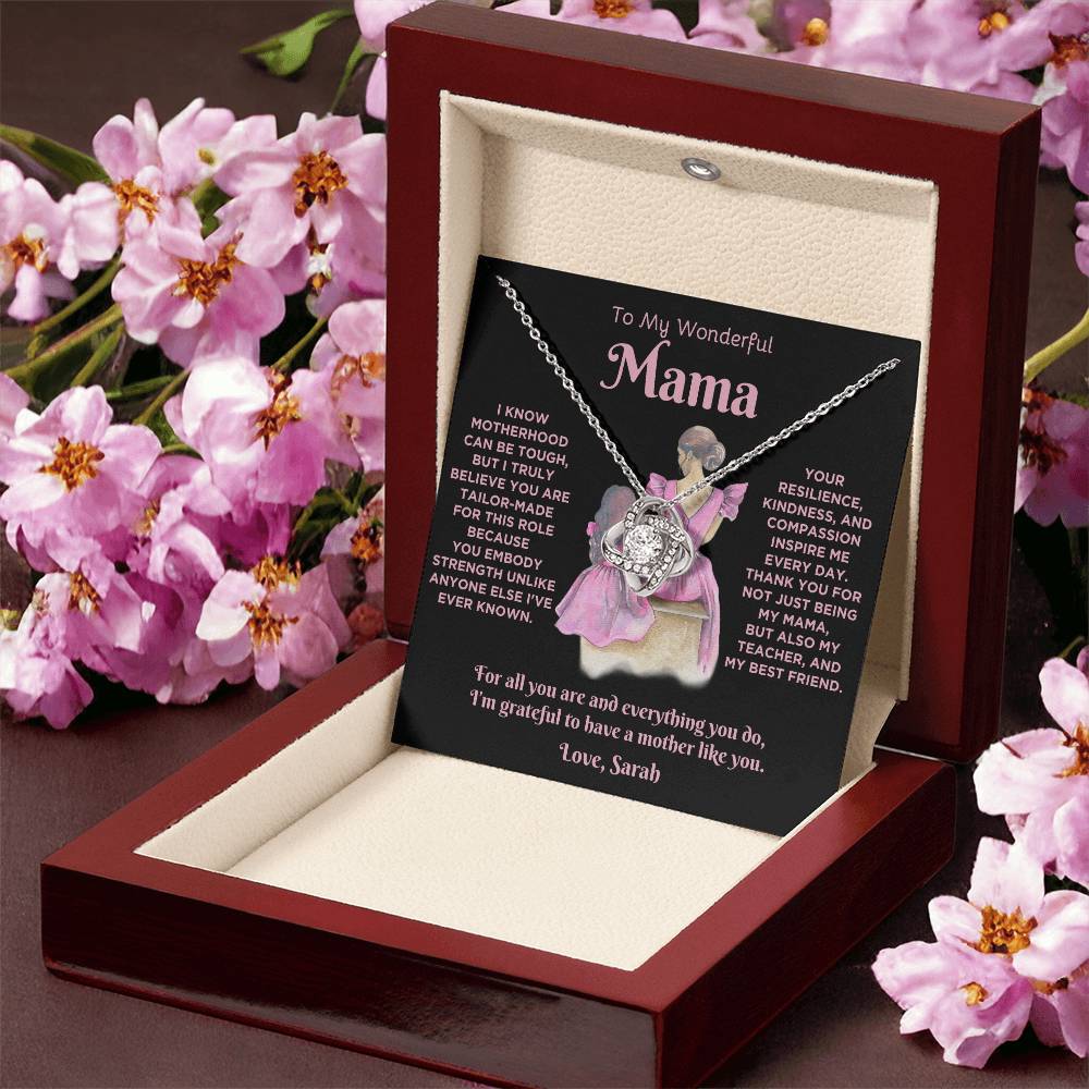 To My Wonderful Mama - Love Knot Necklace Gift Set – CMM903